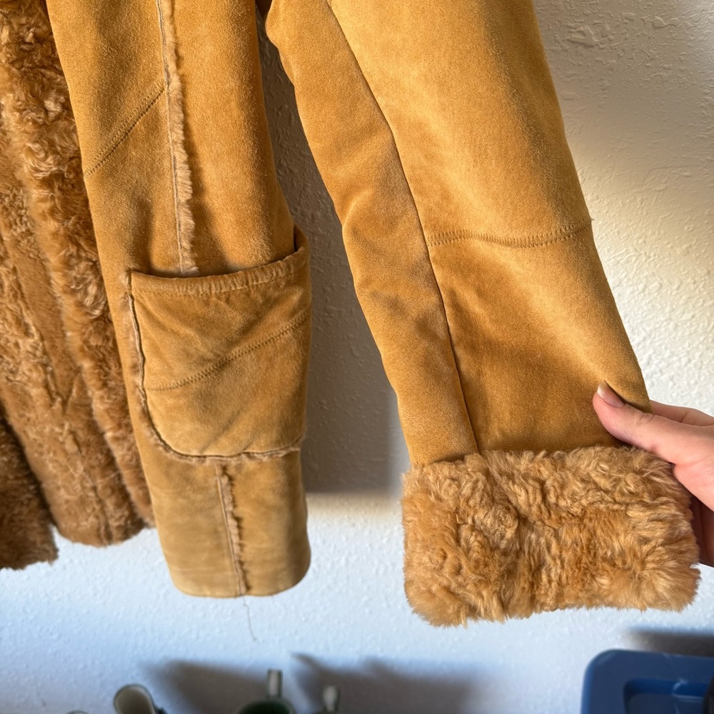 Guess Vintage Y2K Leather Coat Jacket - Picture 2 of 8